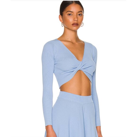 NEW Mink Pink Blue Laura Knit Top NWT - Size XS - Picture 1 of 7